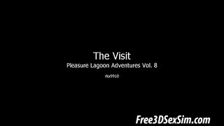 Ике зеленоволосые 3D красотки уртаклаша каты әгъзасы белән шпильками