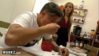 WANKZ - Fucks Guy sa Iyang Tinuod nga Mainit nga mga Lakang Mama!