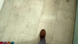 Tóc vàng, lớn thư ký cho ông chủ, thổi kèn,